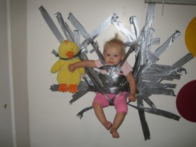 Baby Bjorn Newborn on Diy Uh  Duct Tape Baby Bjorn   Daddy Types