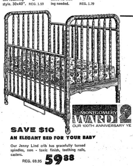used jenny lind crib