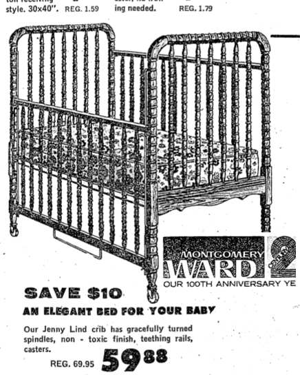 Jenny lind 2025 crib hardware