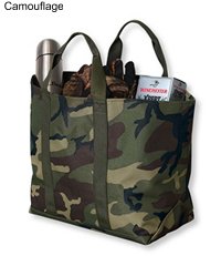 LL Bean camo tote bag