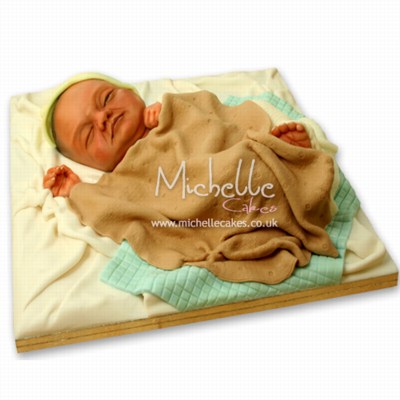 baby sleep
 on Get Into My Belly: New Baby Cake By Michelle - Daddy Types