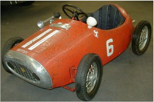 A rare MG Ferrari from the 1950's selling for CHF 2415 in 2004