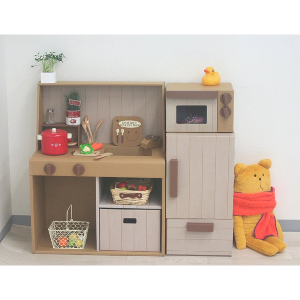  Kids Always Have The Best Cardboard Play Kitchens  Daddy Types