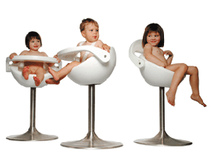 Nest high chair, by bug design, image: mozzee.co.uk