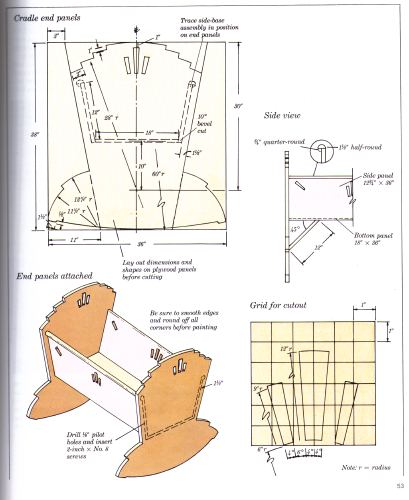 Free Doll Cradle Plans Woodworking Project Picture