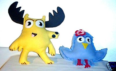 Toys Moose \u0026 Z Zee Plush Stuffed Animal Toy NOGGIN MOOSE \u0026 ZEE PL...